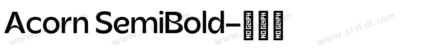 Acorn SemiBold字体转换